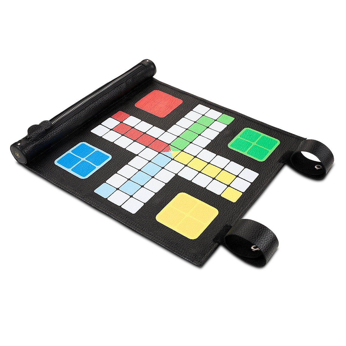 Jeu de Ludo - Tapis en cuir enroulable