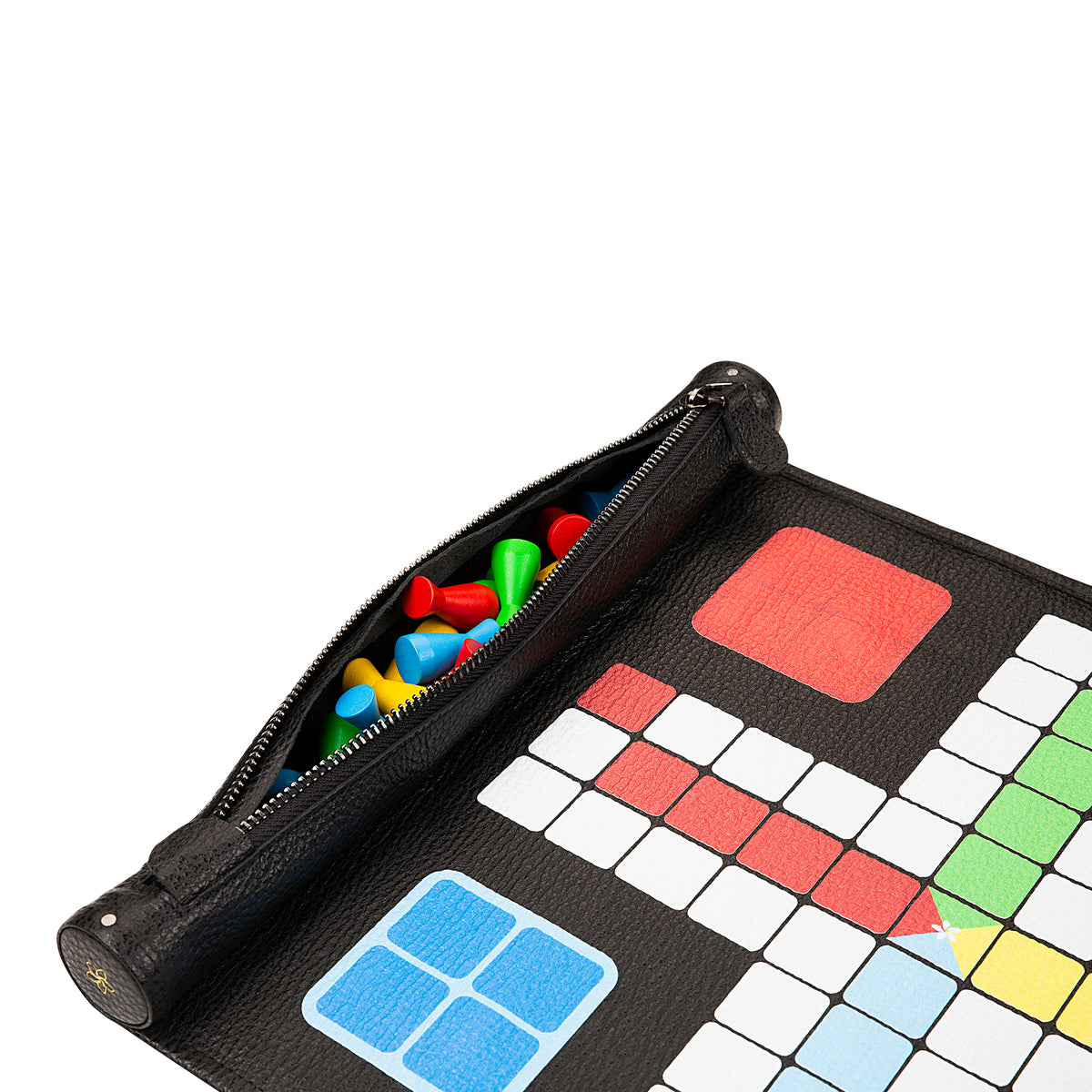 Jeu de Ludo - Tapis en cuir enroulable