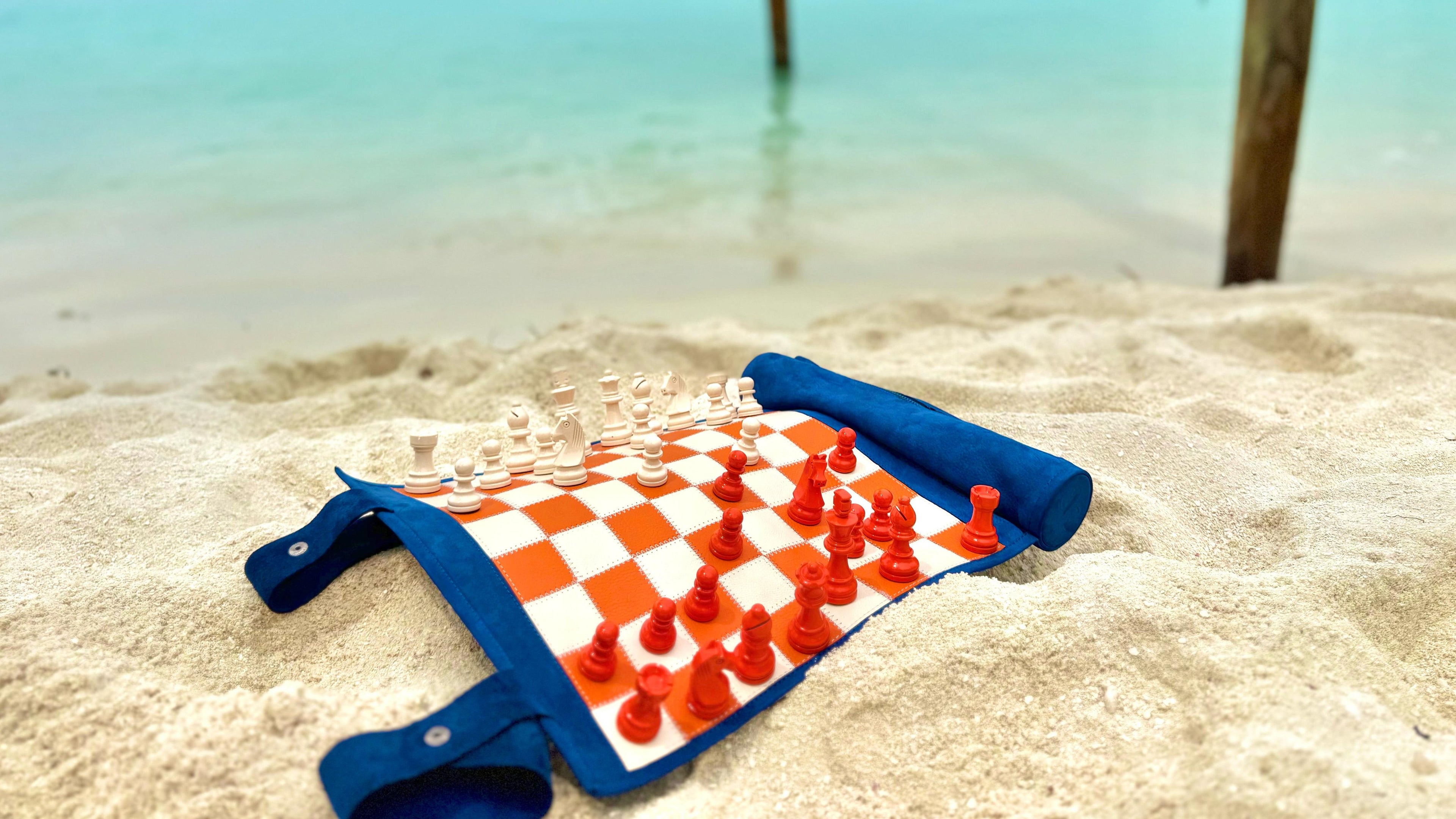 Load video: queens gambit queen's gambit leather chess magnet
