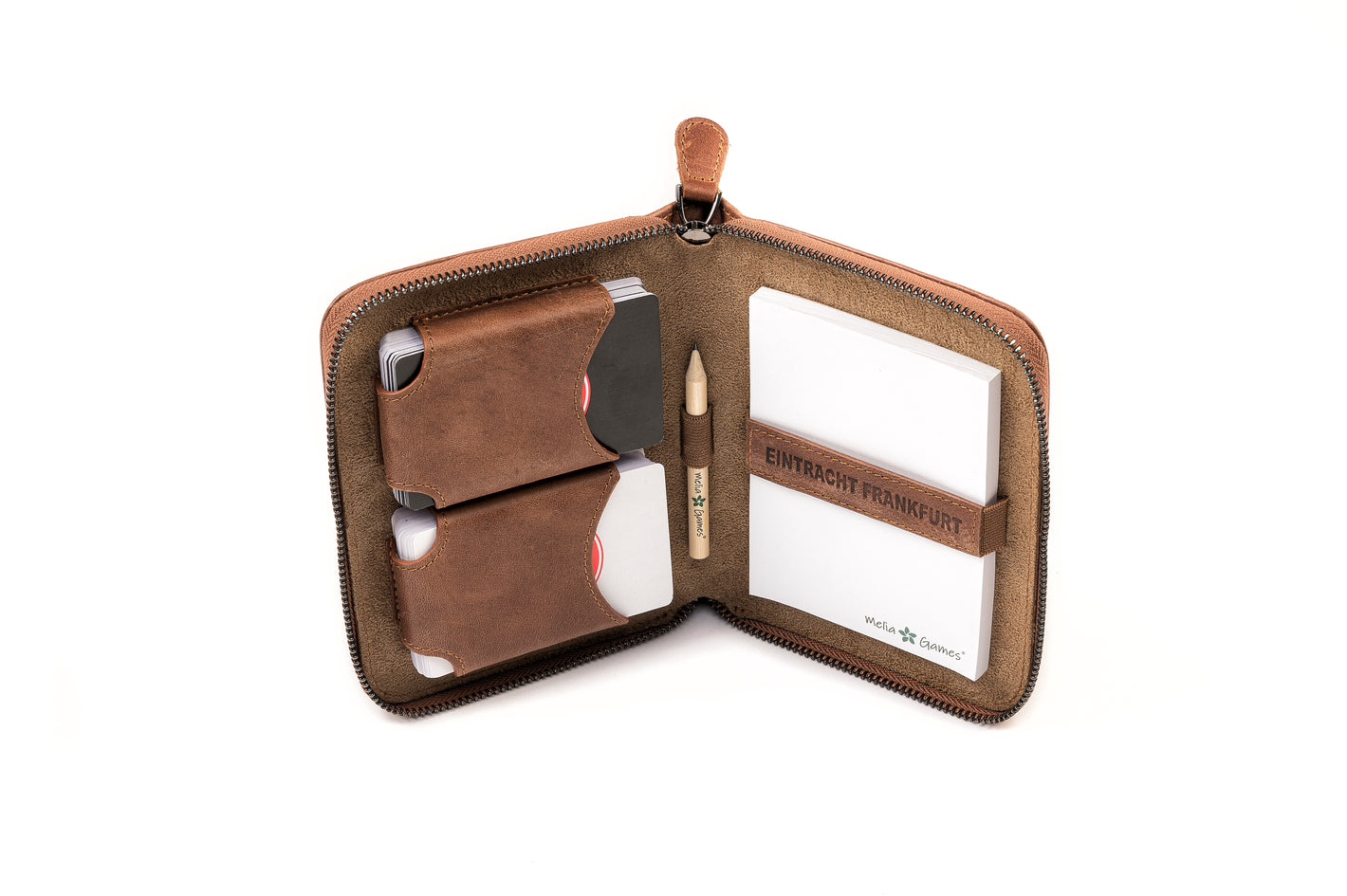 Premium leather playing card case