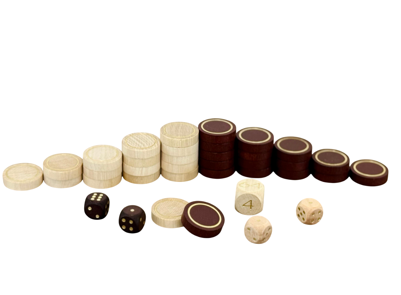 backgammon checkers set by melia