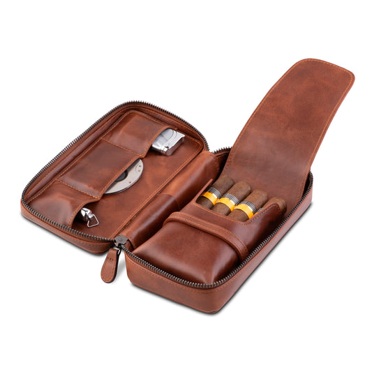 Cigar Case Small - Classic Brown