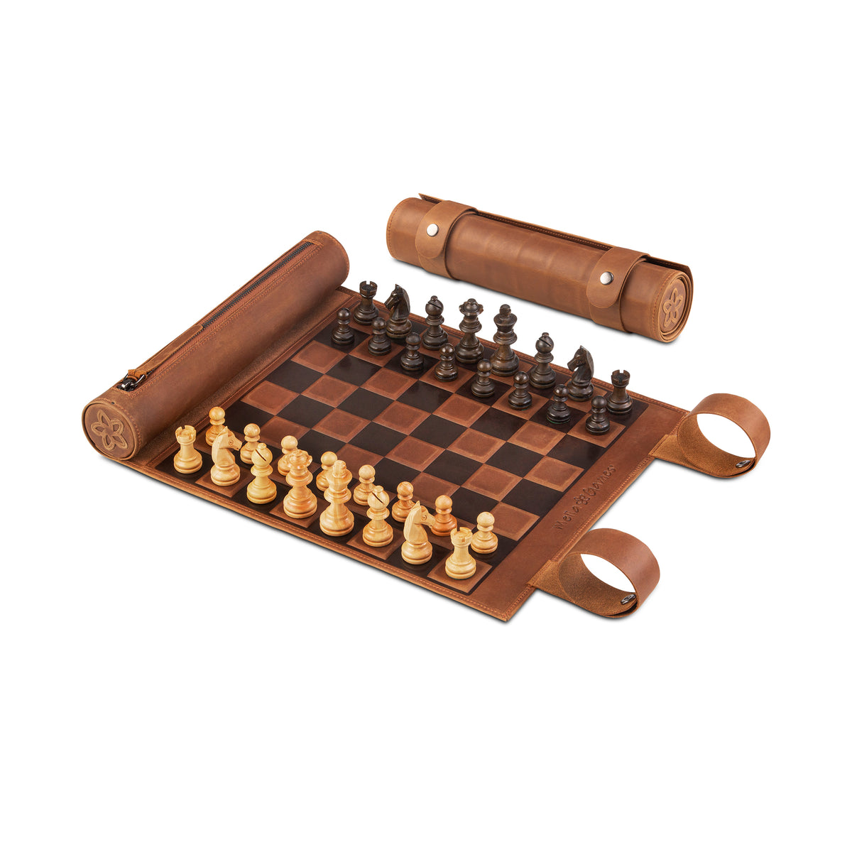 Charger la vidéo : MELIA Chess version Gambits non-magnétiques en cuir - édition Gambits non-magnétiques en cuir MELIA Chess