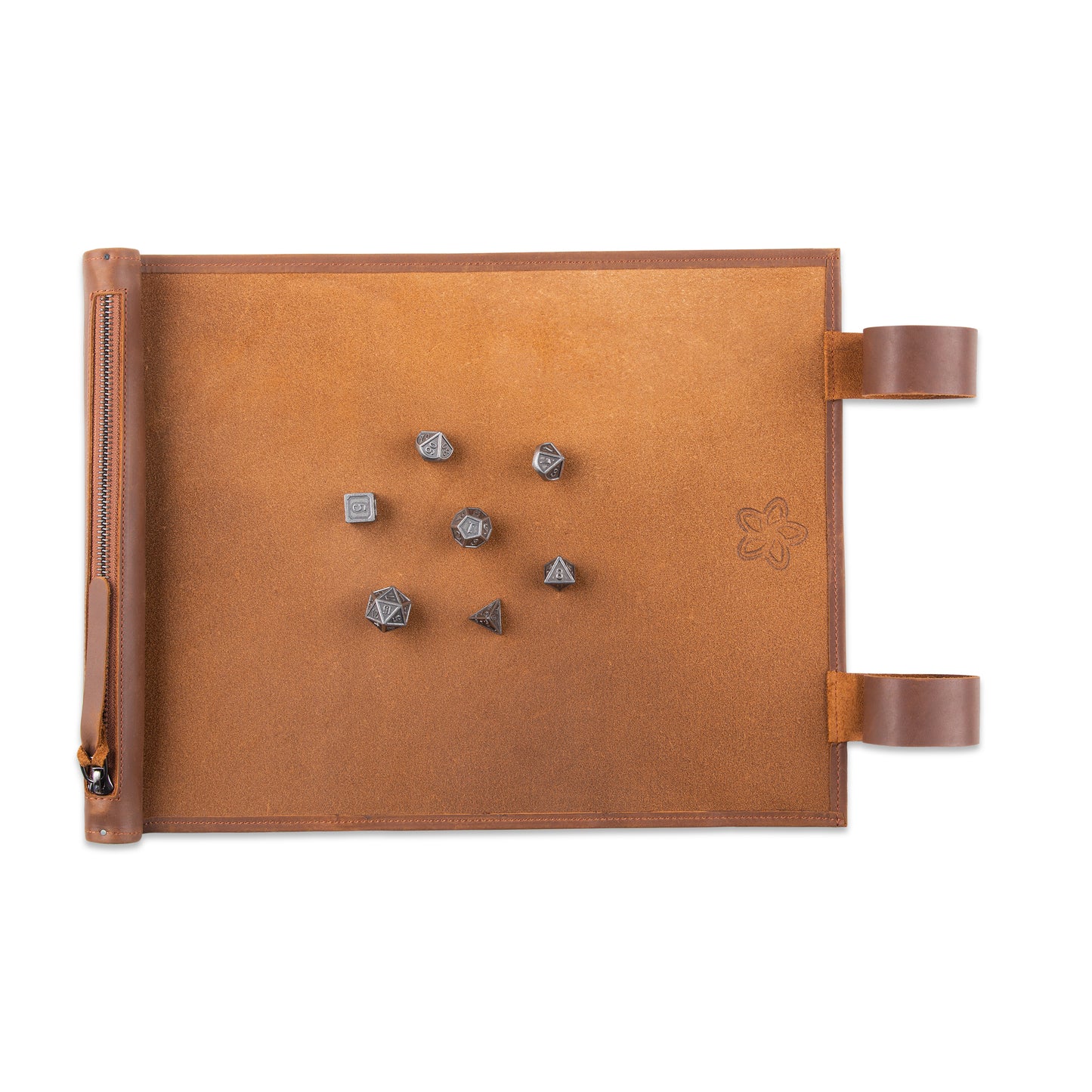 RPG Mat - Roll Up Dice Mat - Classic Brown