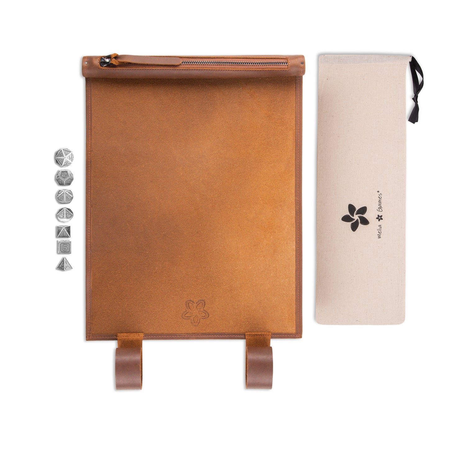 RPG Mat - Roll Up Dice Mat - Classic Brown