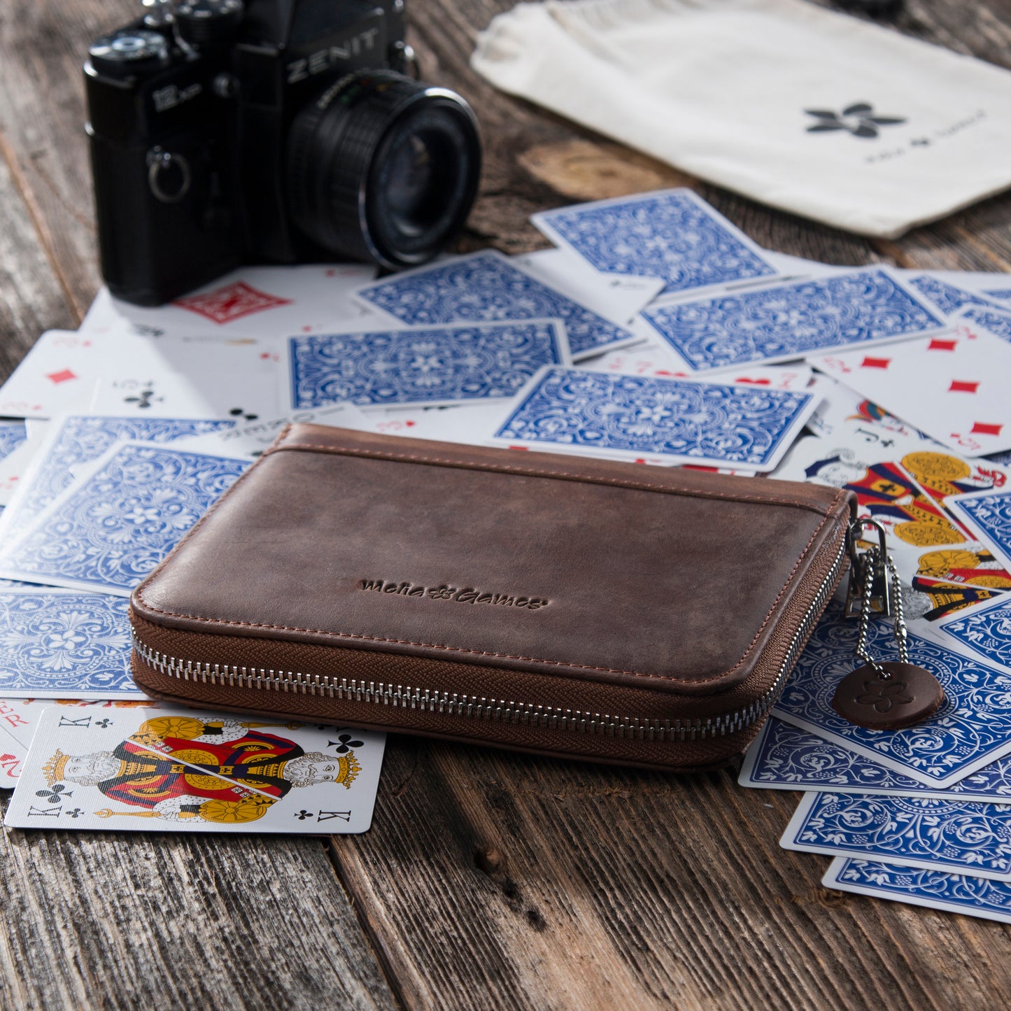 Playing Cards Set Deluxe - Classic Brown
