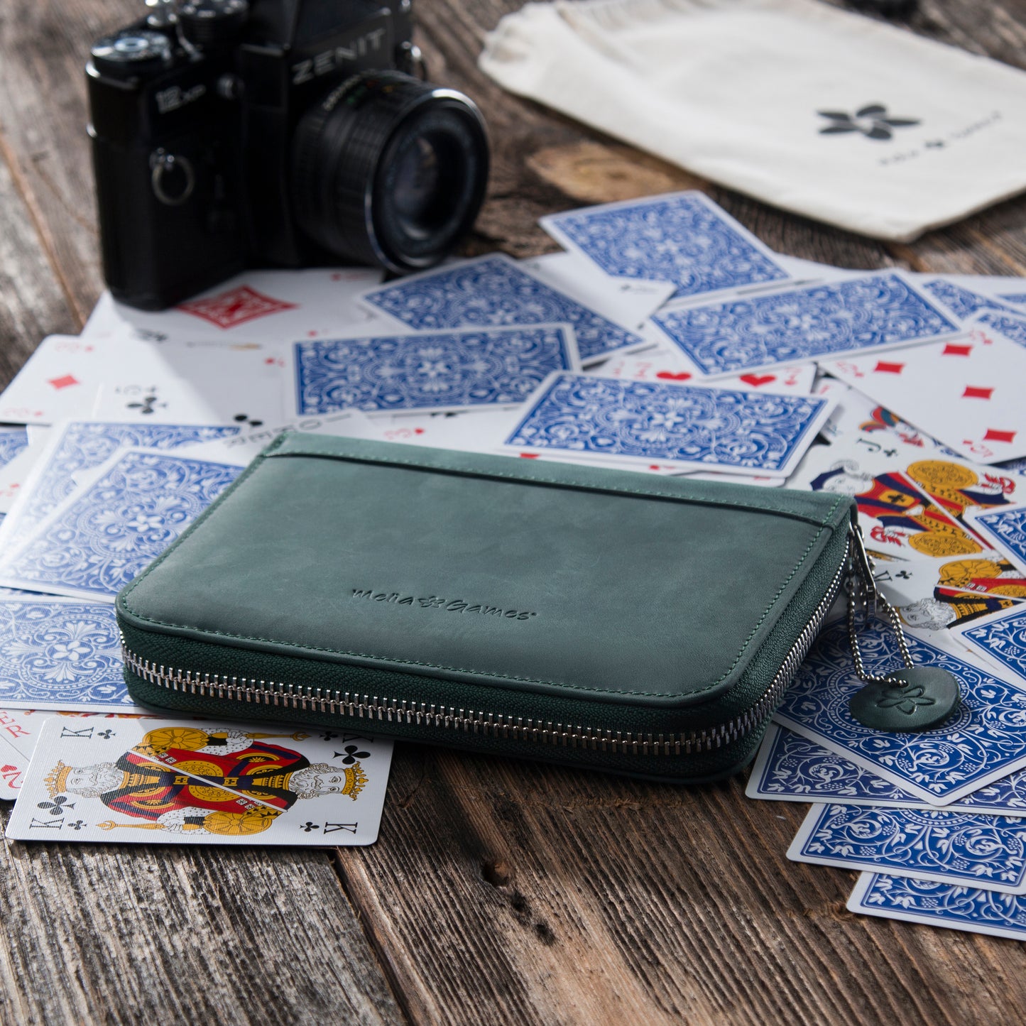 Playing Cards Set Deluxe - Forest Green
