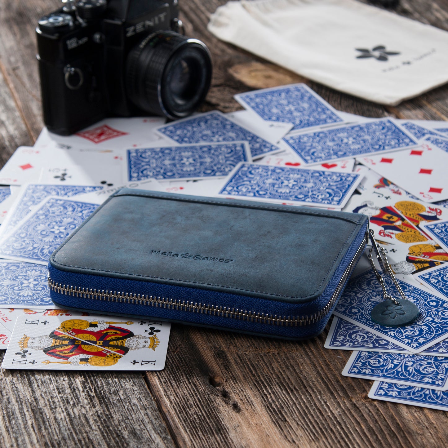 Playing Cards Set Deluxe - Navy Blue