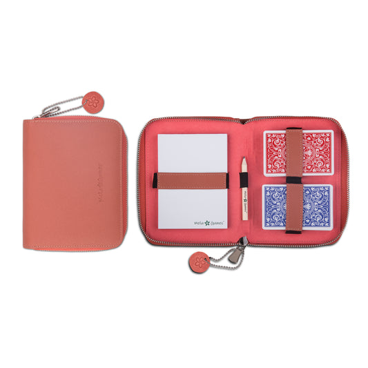 Playing Cards Set Deluxe - Coral Red