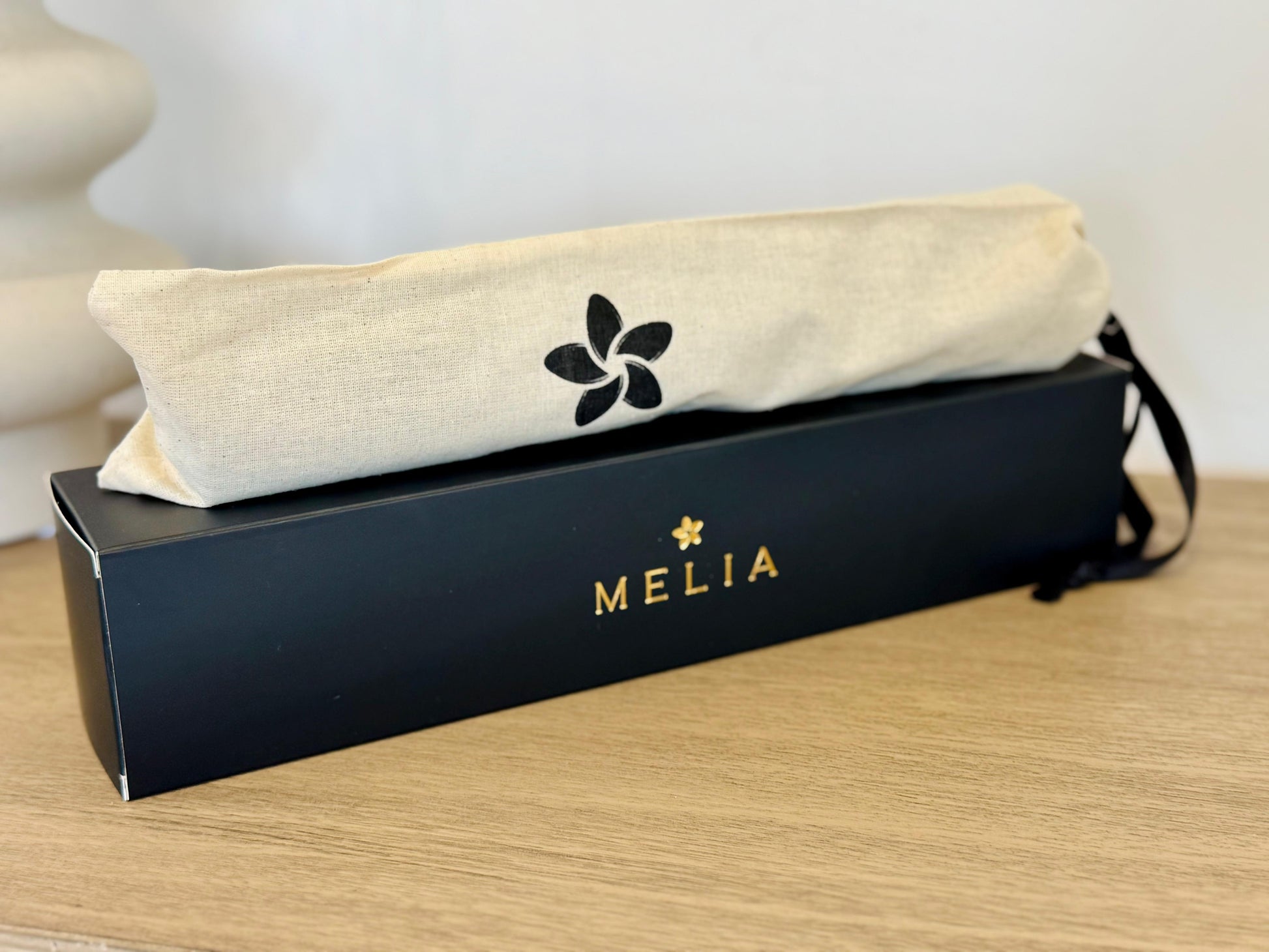 MELIA backgammon travel set with cotton storage bag