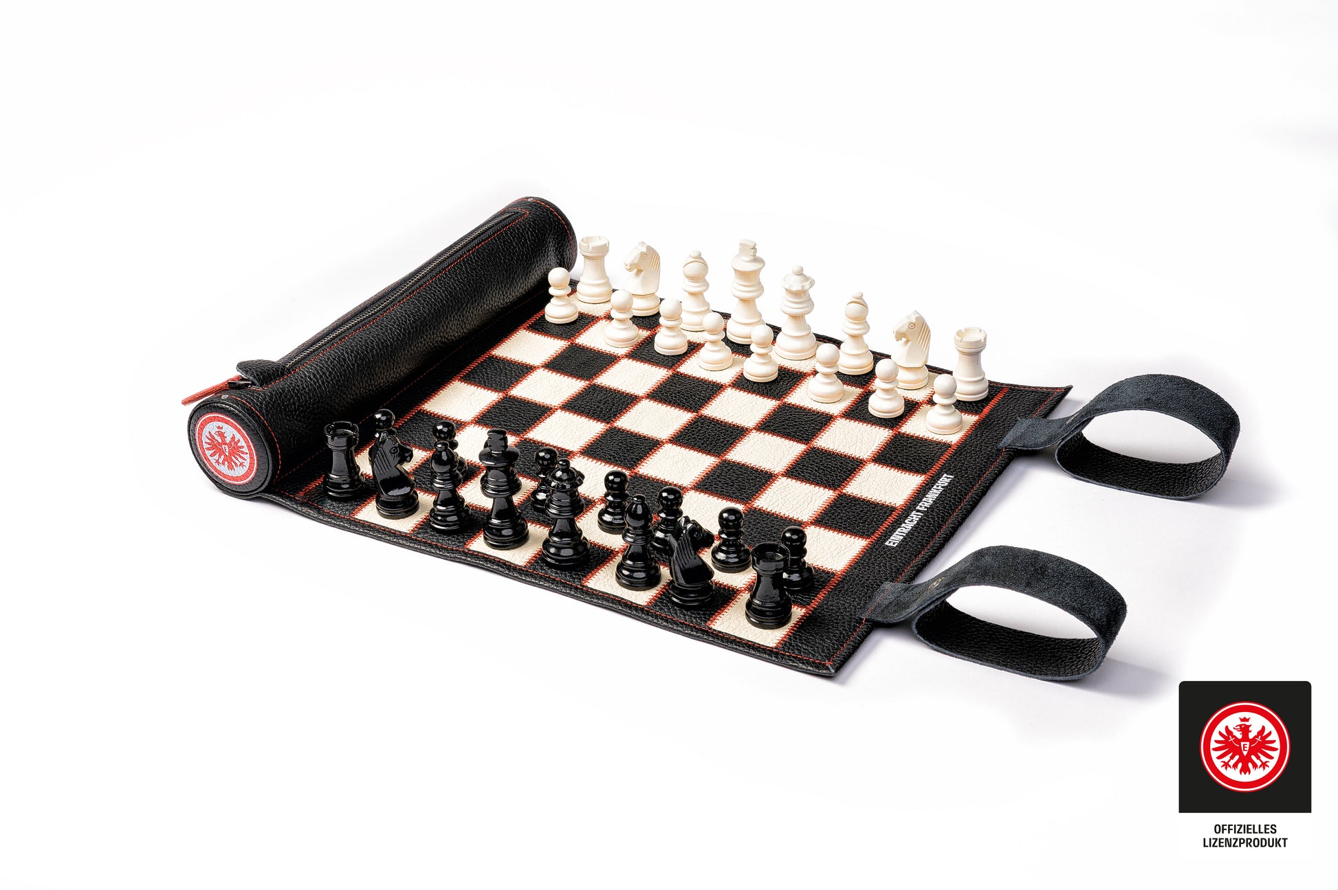 Luxury magnetic chess set handcrafted in Europe for Eintracht Frankfurt