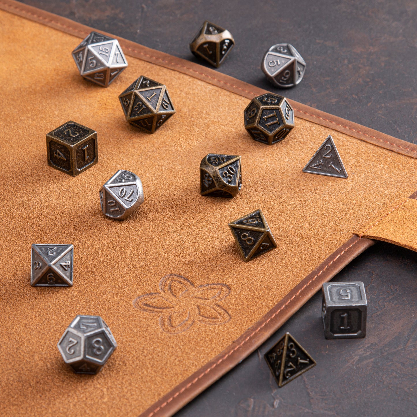 RPG Mat - Roll Up Dice Mat - Classic Brown