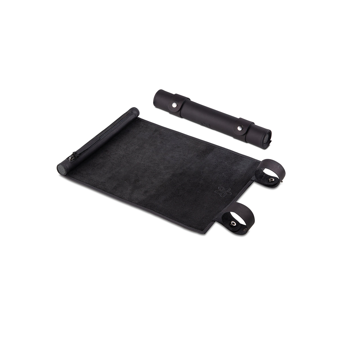 MELIA leather RPG dice mat in Pure Black